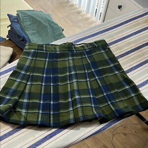 Weworewhat plaid Green and Blue Skirt